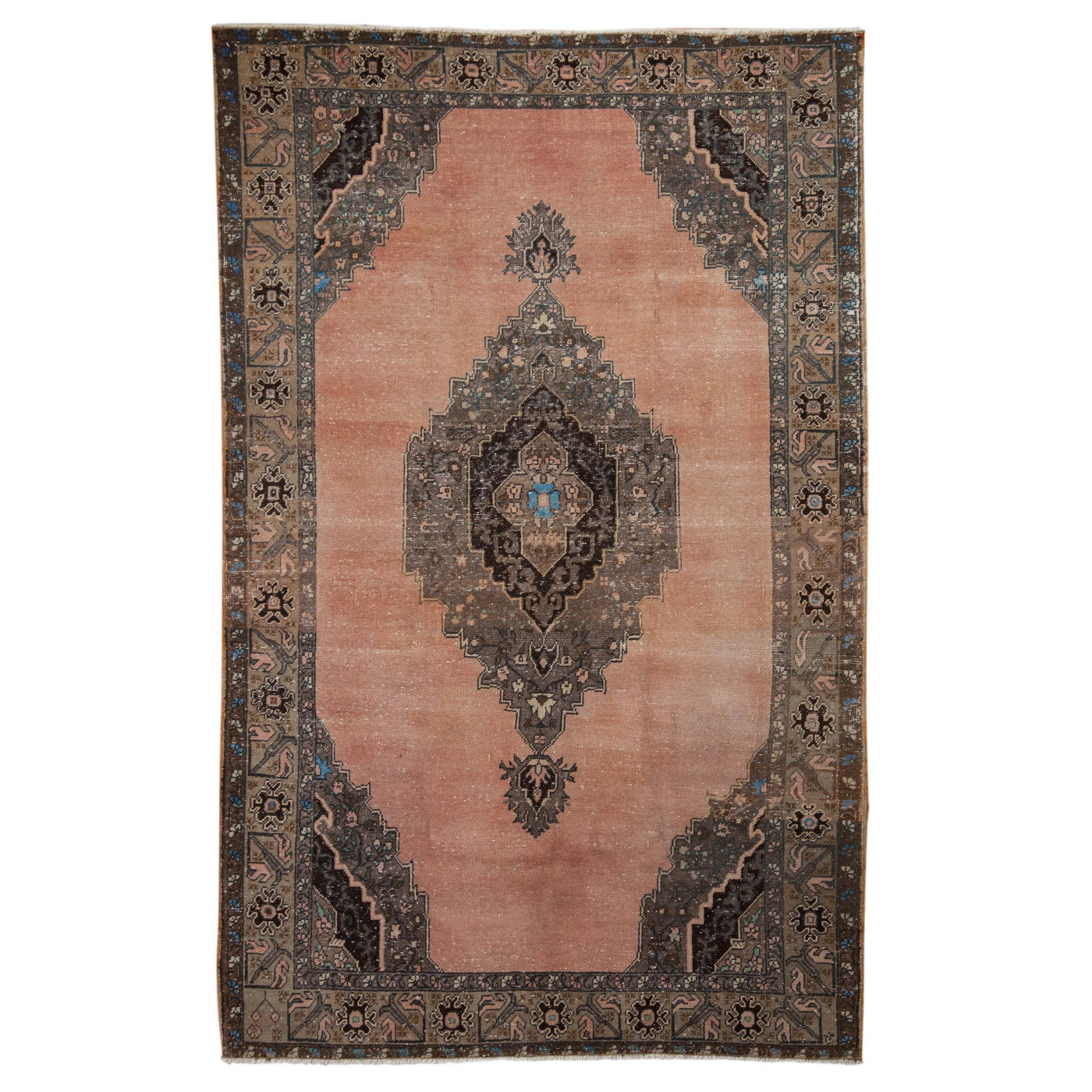 Vintage Turkish Oushak Rug (1960s) – Hand-Knotted Wool 5