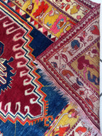 Antique Turkish Milas Rug — Pre-1900 | 4'3" x 5'11"