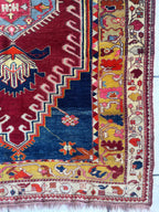Antique Turkish Milas Rug — Pre-1900 | 4'3" x 5'11"