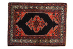 Vintage Persian Malayer Rug Mat — 1940s | 2'3" × 2'11"