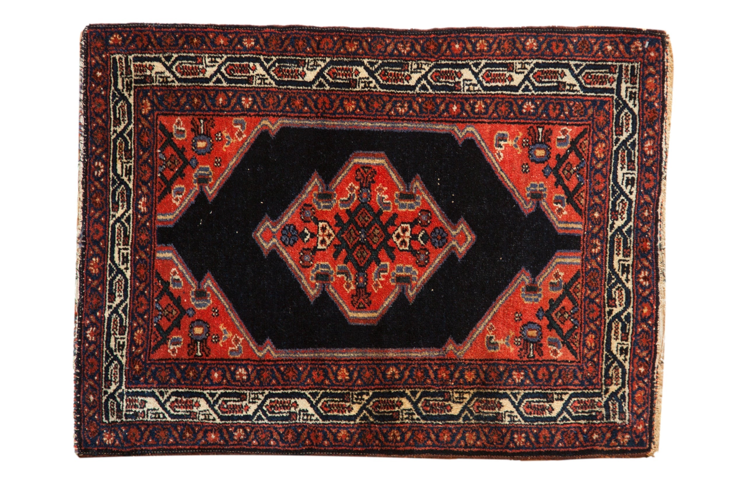 Vintage Persian Malayer Rug Mat — 1940s | 2'3" × 2'11"