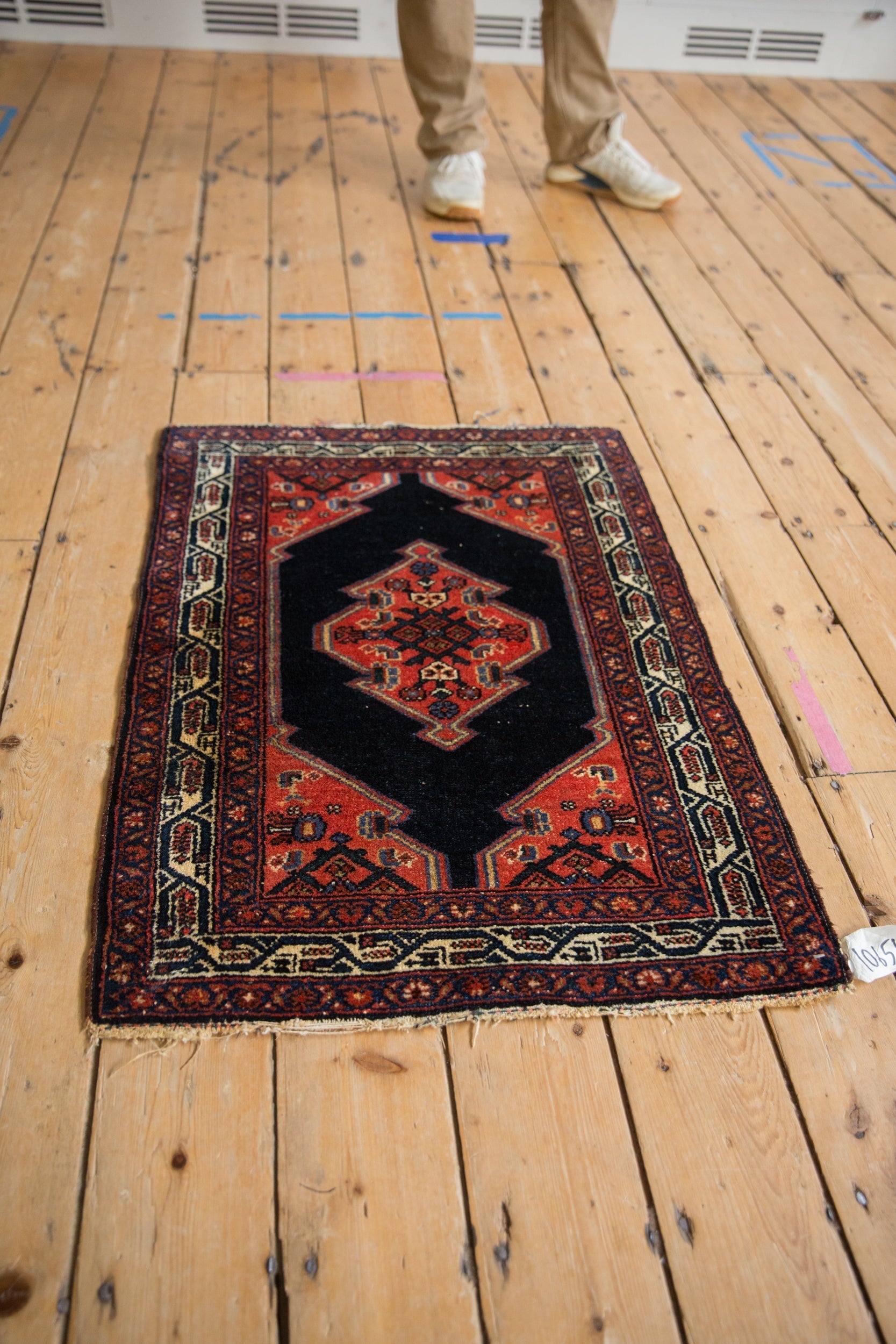 Vintage Persian Malayer Rug Mat — 1940s | 2'3" × 2'11"