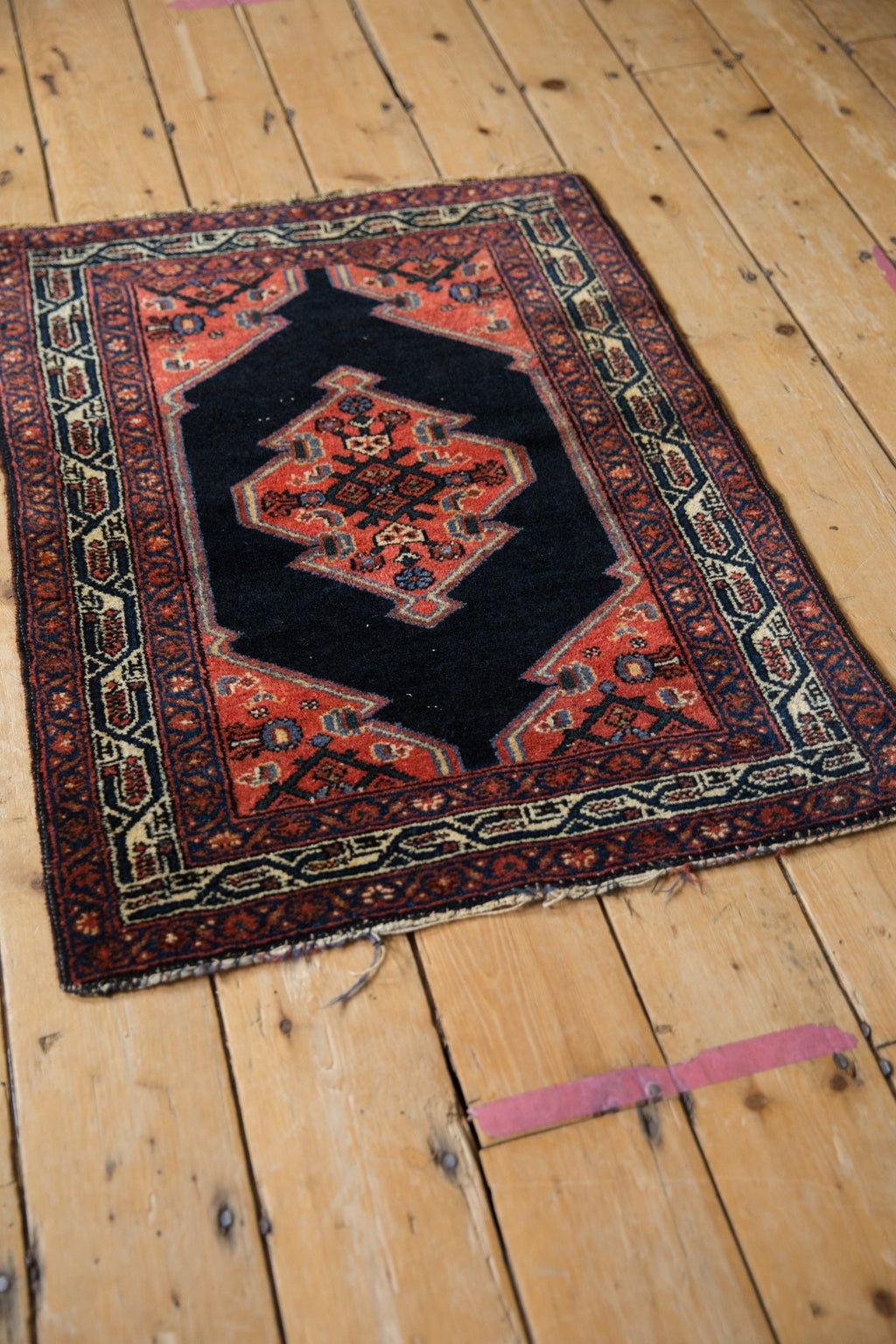 Vintage Persian Malayer Rug Mat — 1940s | 2'3" × 2'11"