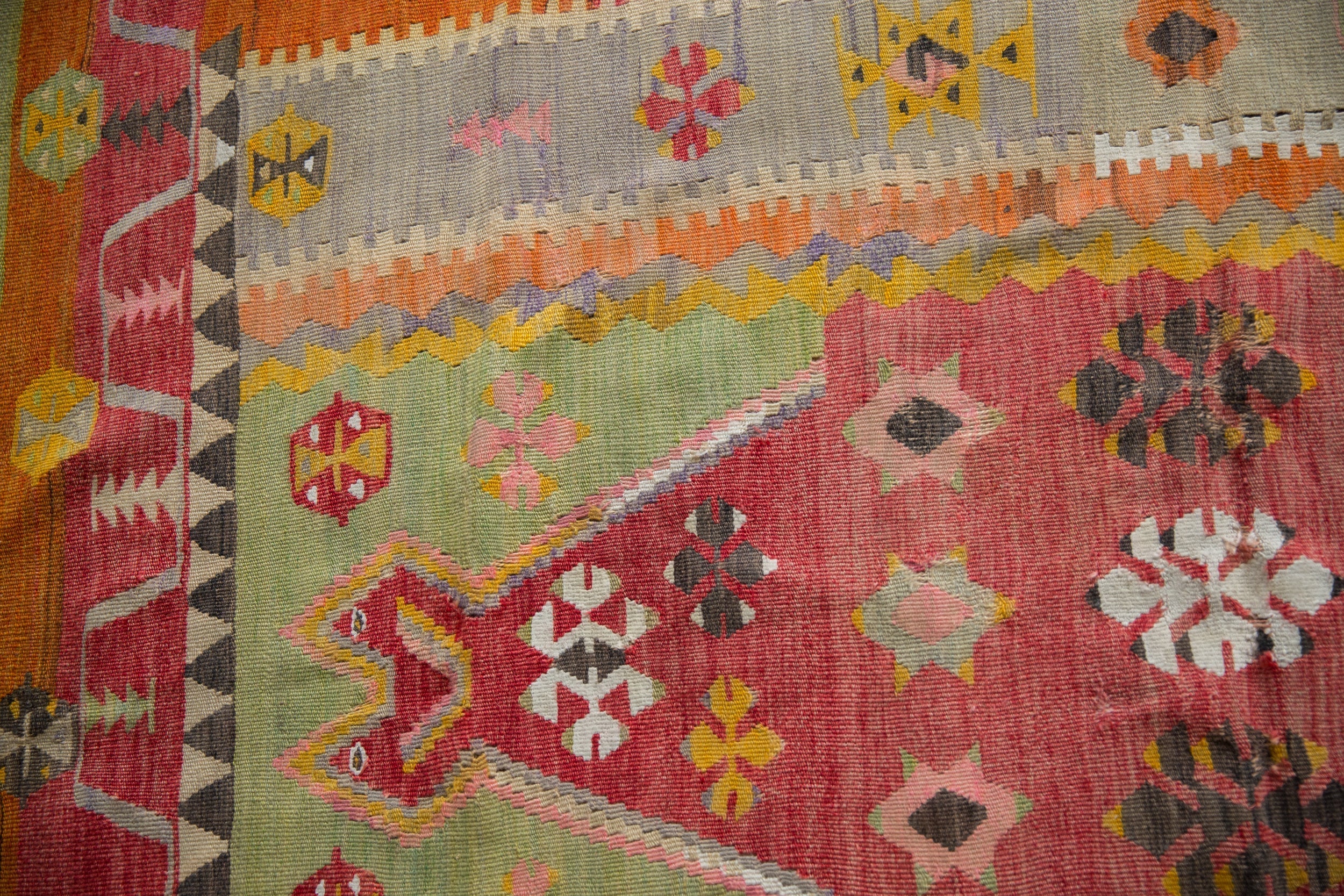 Vintage Turkish Prayer Kilim — 1930s | 4' x 6'10"