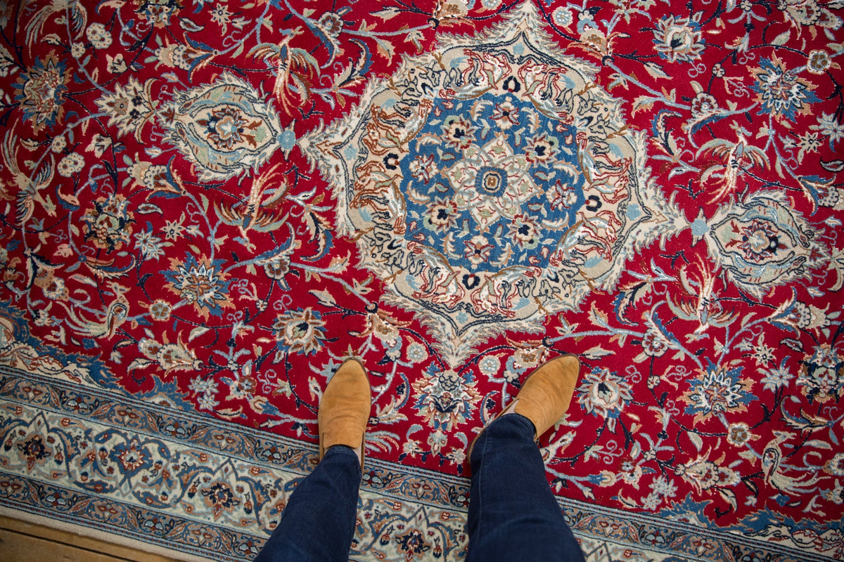 Vintage Persian Nain Rug — 1970s | 5'5" x 9'1"
