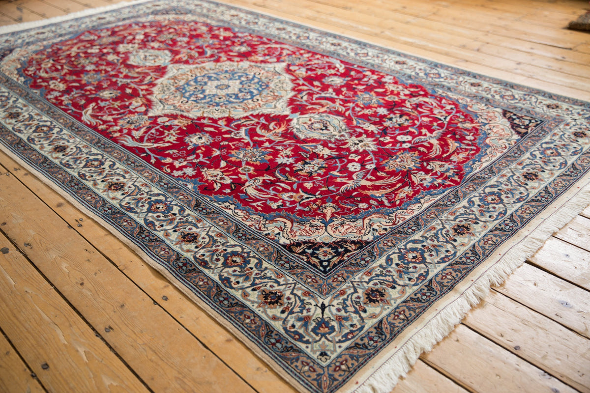 Vintage Persian Nain Rug — 1970s | 5'5" x 9'1"