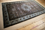 Antique Persian Kashan Silk Area Rug — 1900–1915 | 4'3" × 6'8"
