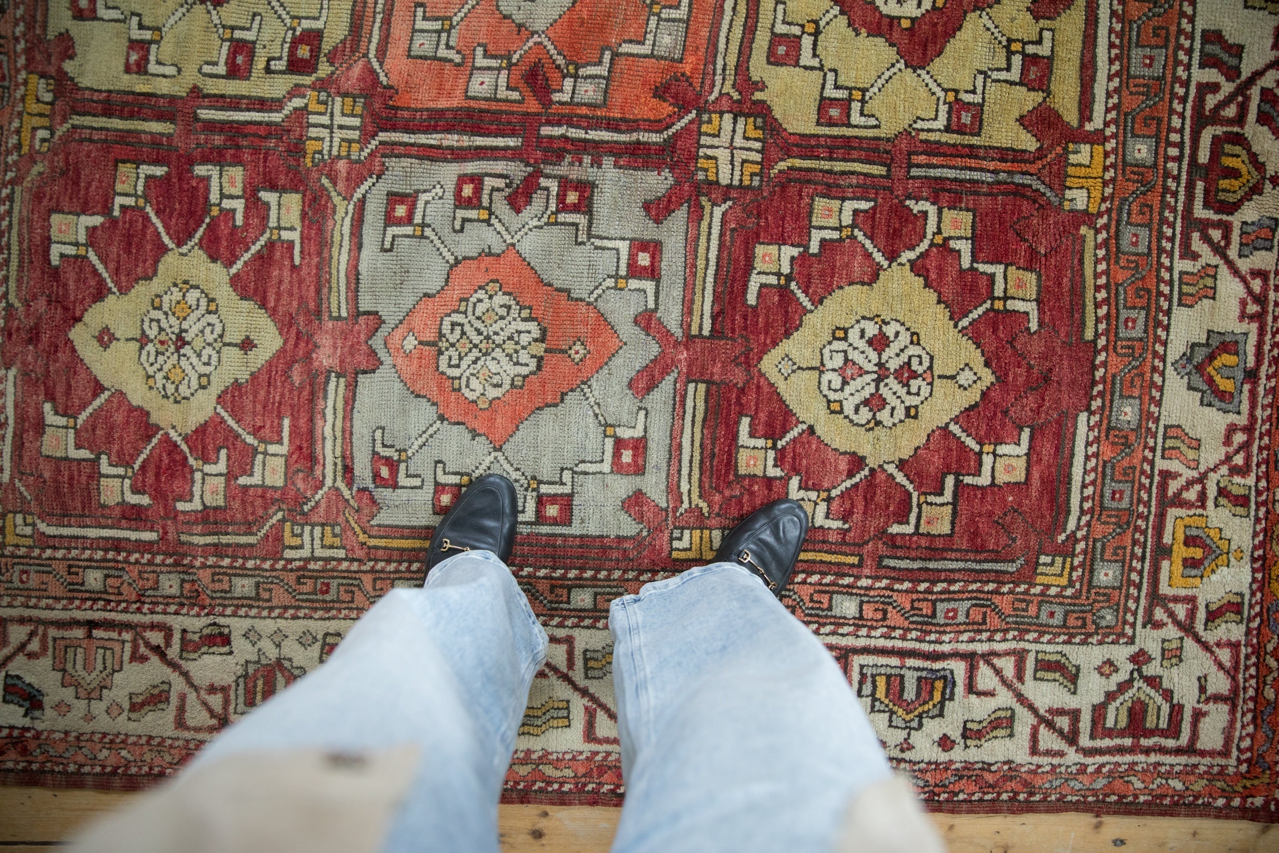 Vintage Turkish Oushak Carpet — 1960s | 5'9" × 6'5"