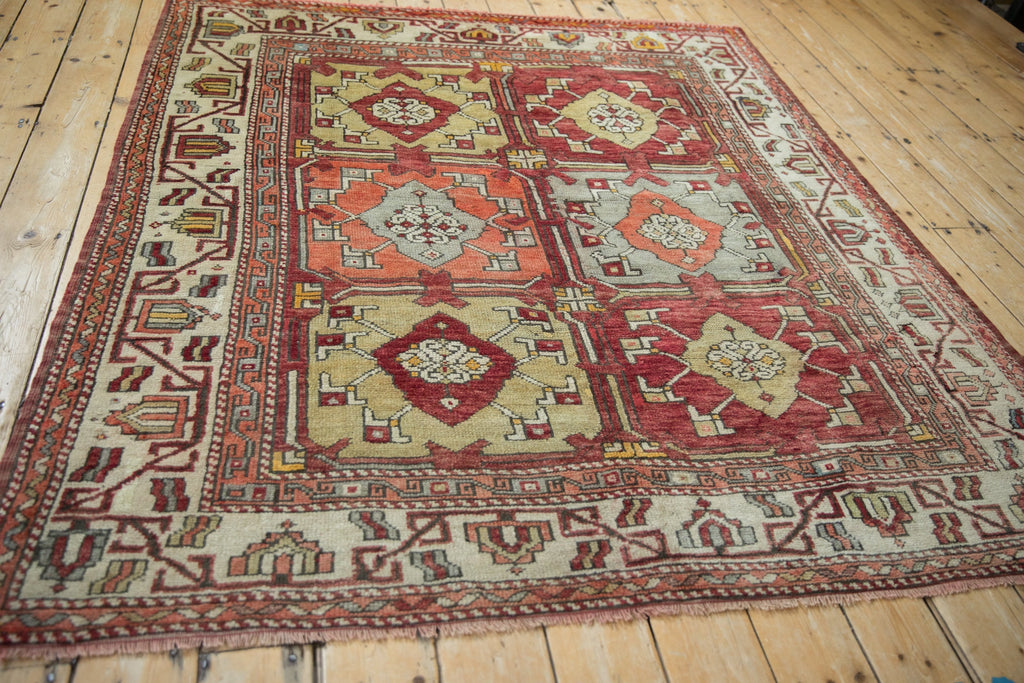 Vintage Turkish Oushak Carpet — 1960s | 5'9" × 6'5"