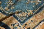 Antique Chinese Peking Square Rug — 1910s | 2'9" × 3'
