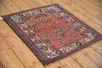 Vintage Persian Malayer Square Rug — 1940s | 2'8" × 2'10"
