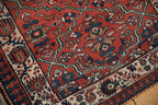 Vintage Persian Malayer Square Rug — 1940s | 2'8" × 2'10"