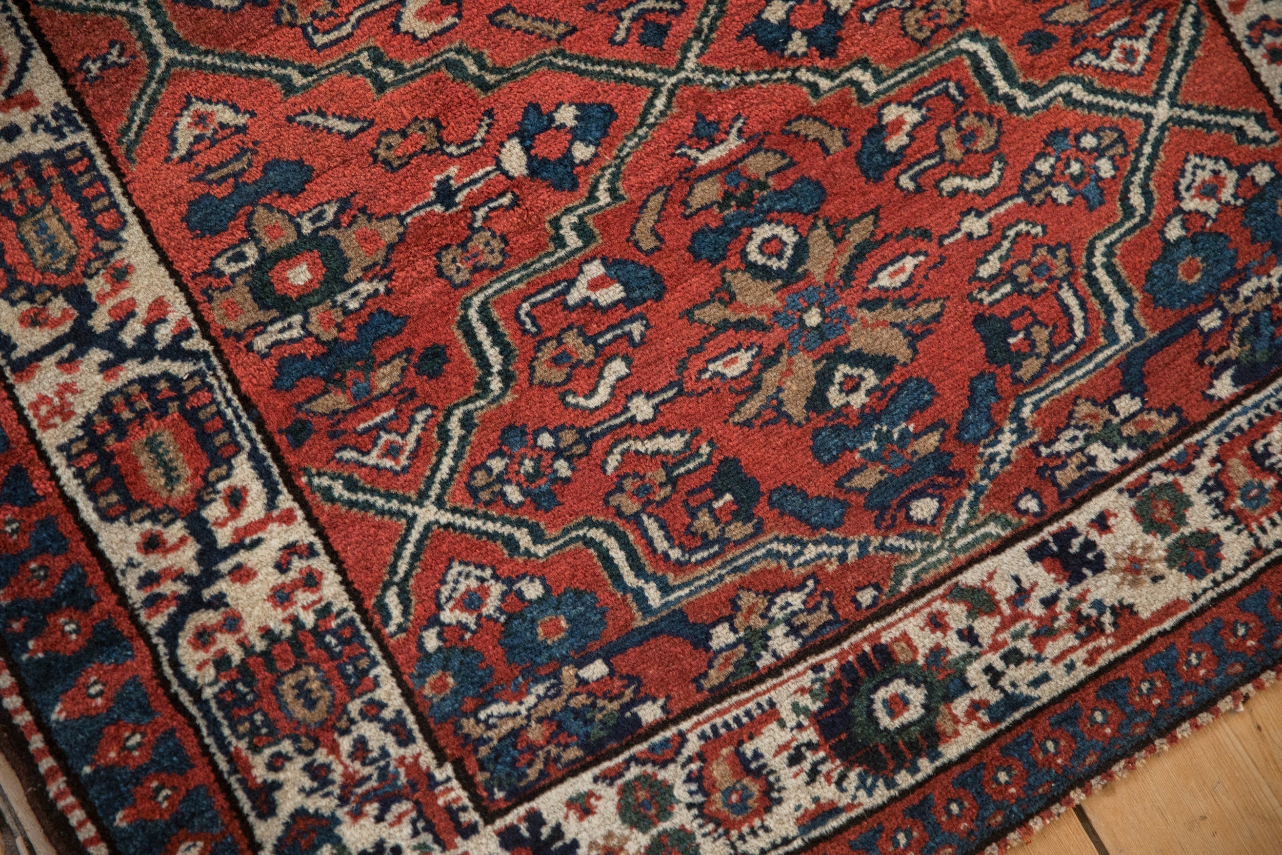 Vintage Persian Malayer Square Rug — 1940s | 2'8" × 2'10"