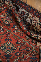 Vintage Persian Malayer Square Rug — 1940s | 2'8" × 2'10"