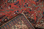 Vintage Persian Malayer Square Rug — 1940s | 2'8" × 2'10"