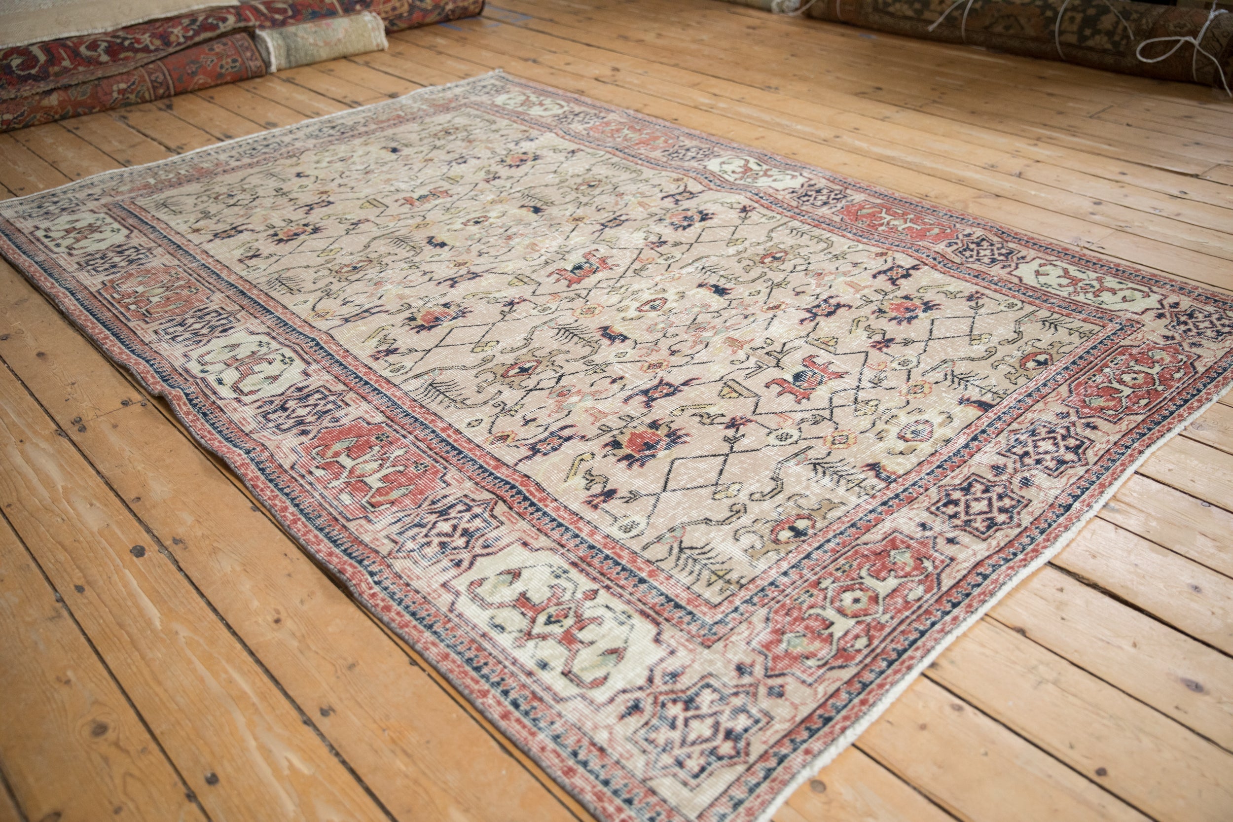 Vintage Turkish Sparta Area Rug — 1970s | 5'5" × 7'10"