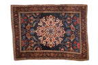 Antique Persian Kurdish Bijar Rug — 1920s | 4'6" x 6'1"