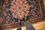Antique Persian Kurdish Bijar Rug — 1920s | 4'6" x 6'1"