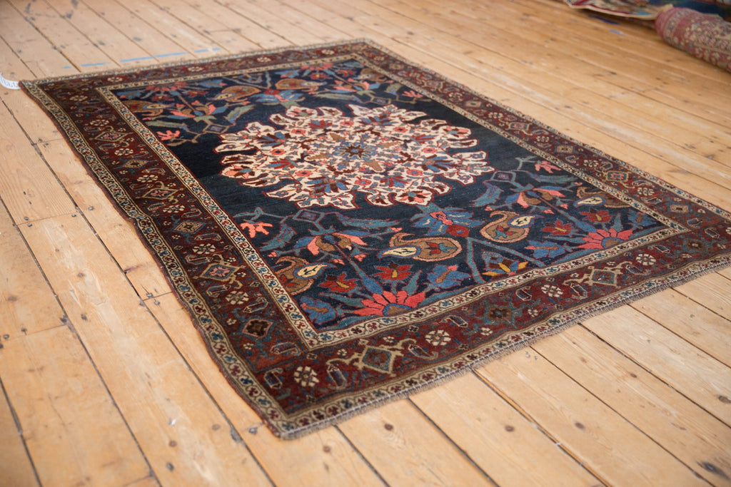 Antique Persian Kurdish Bijar Rug — 1920s | 4'6" x 6'1"