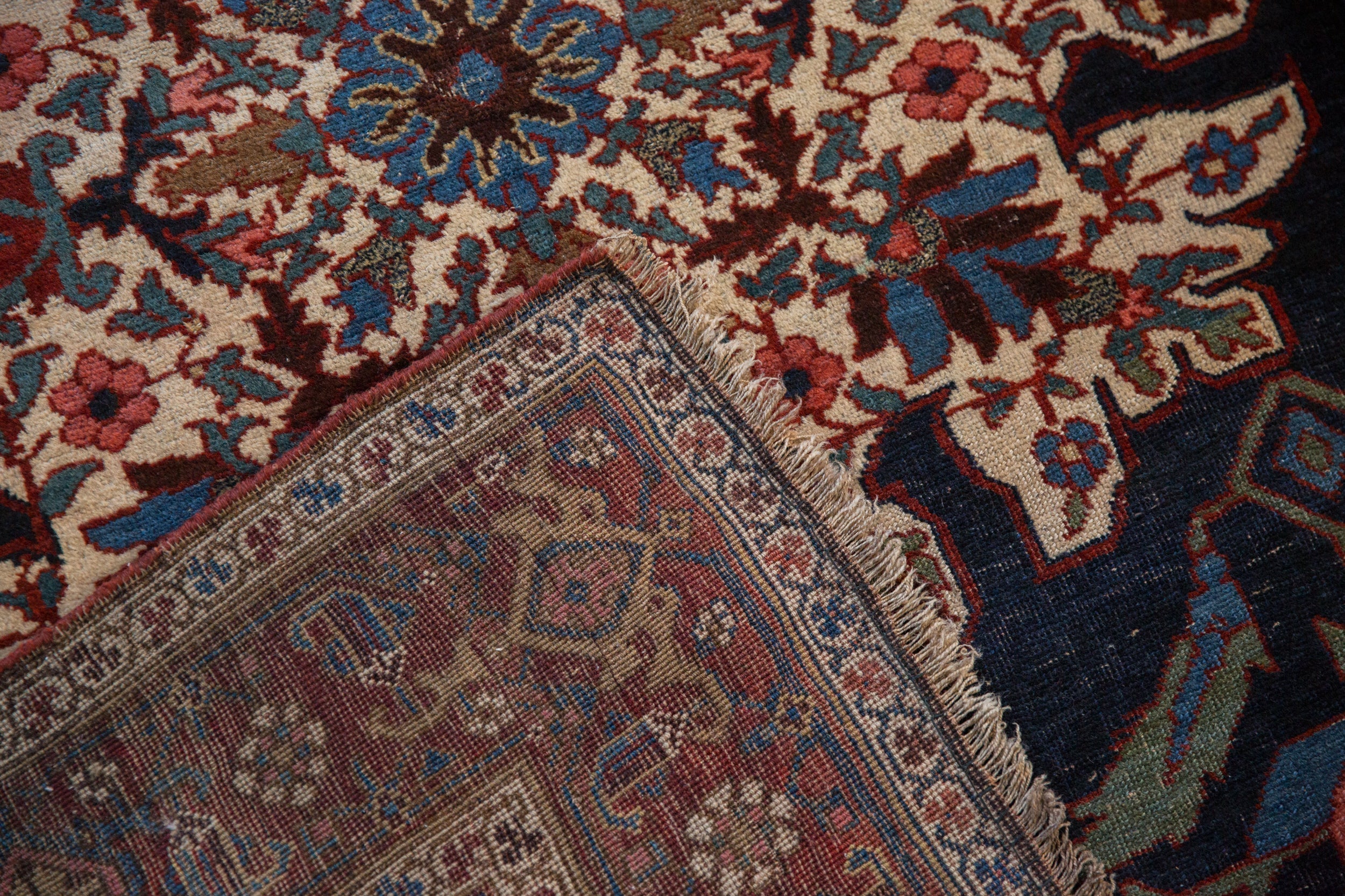 Antique Persian Kurdish Bijar Rug — 1920s | 4'6" x 6'1"