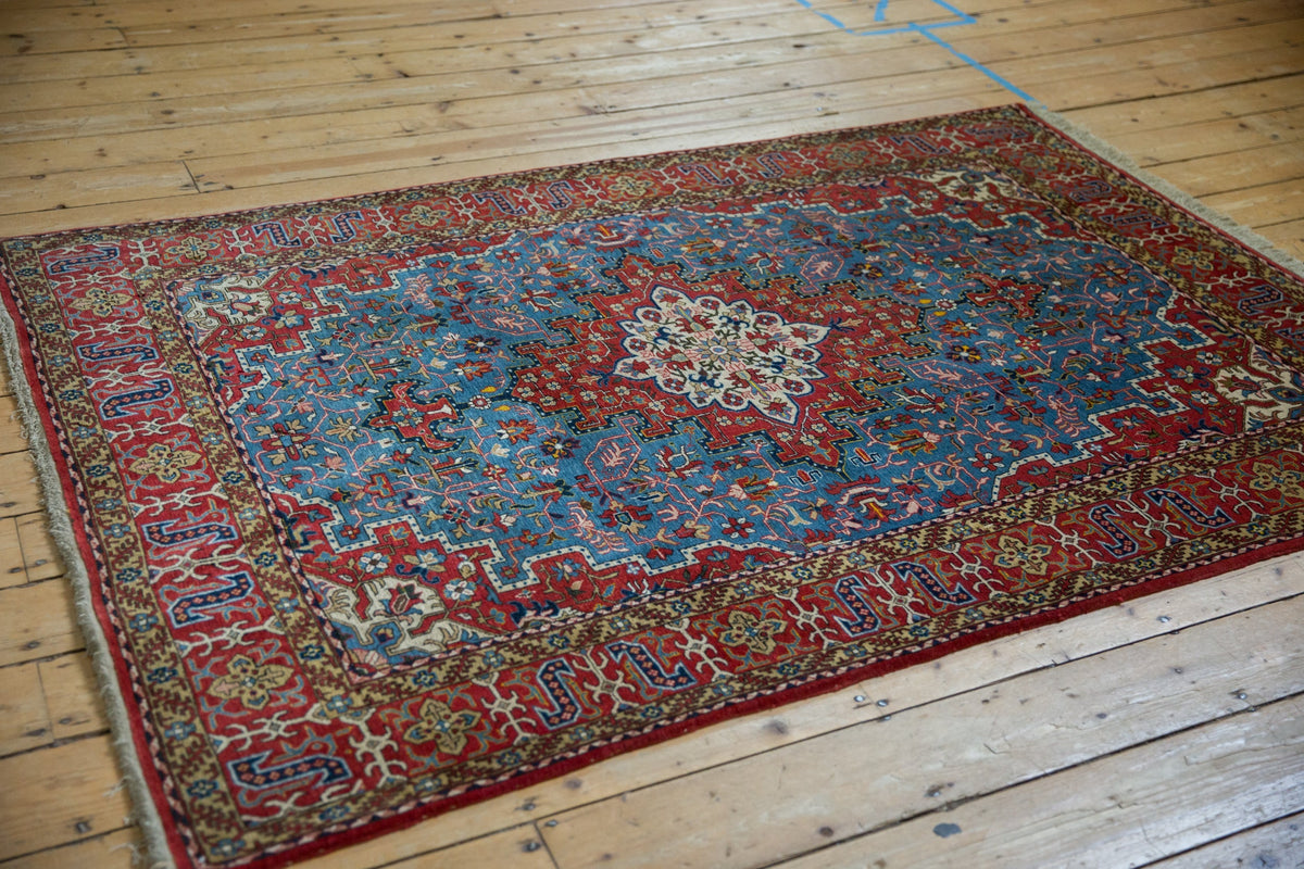 Vintage Persian Qom Rug — 1960s | 4'4" x 6'8"