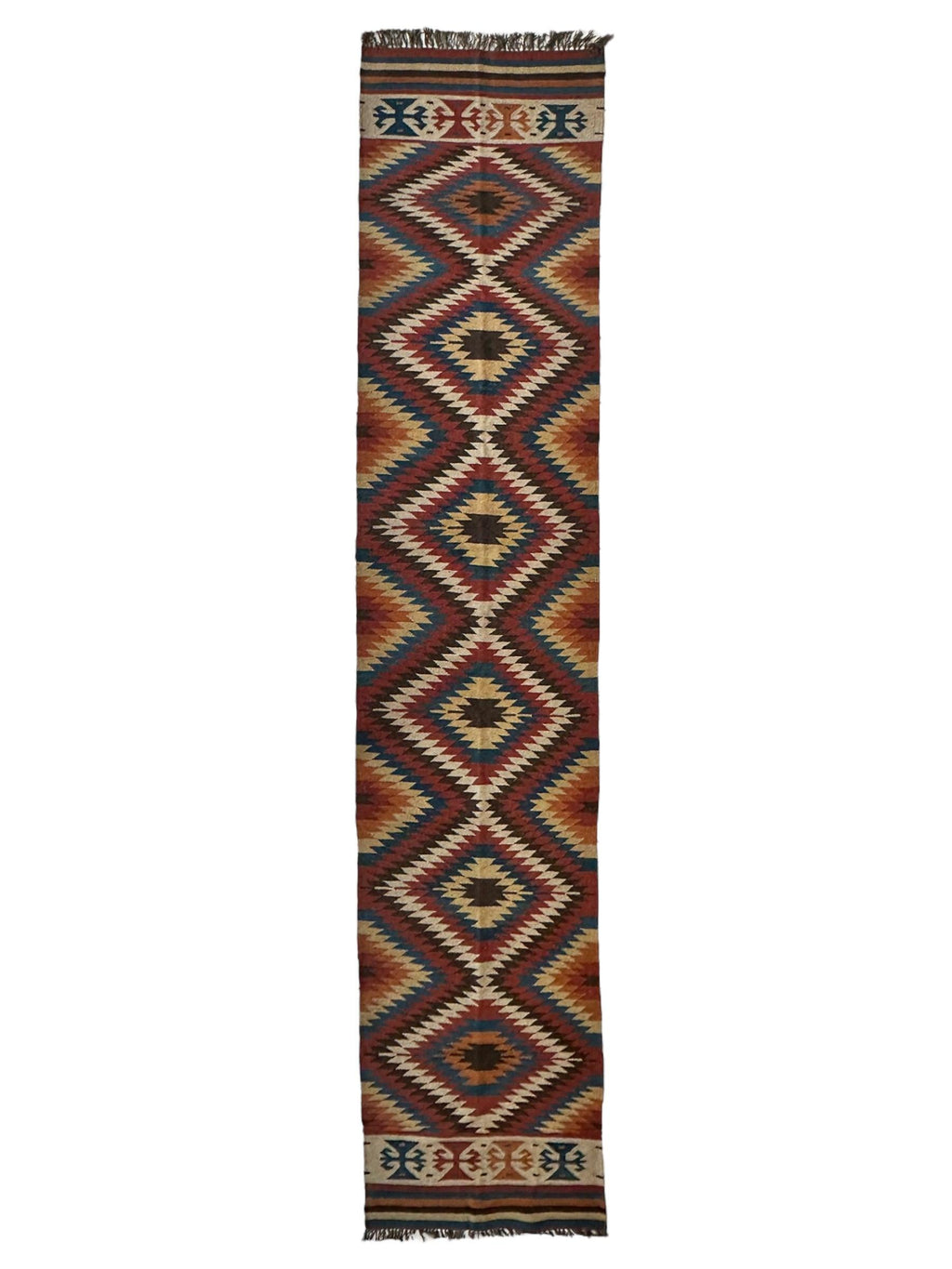 Vintage Afghan Kilim Runner — 2'8" x 12'4"