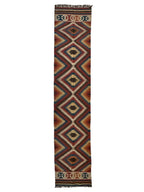 Vintage Afghan Kilim Runner — 2'8" x 12'4"