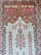 Vintage Turkish Kayseri Silk Rug — 1980s | 2'2" x 3'