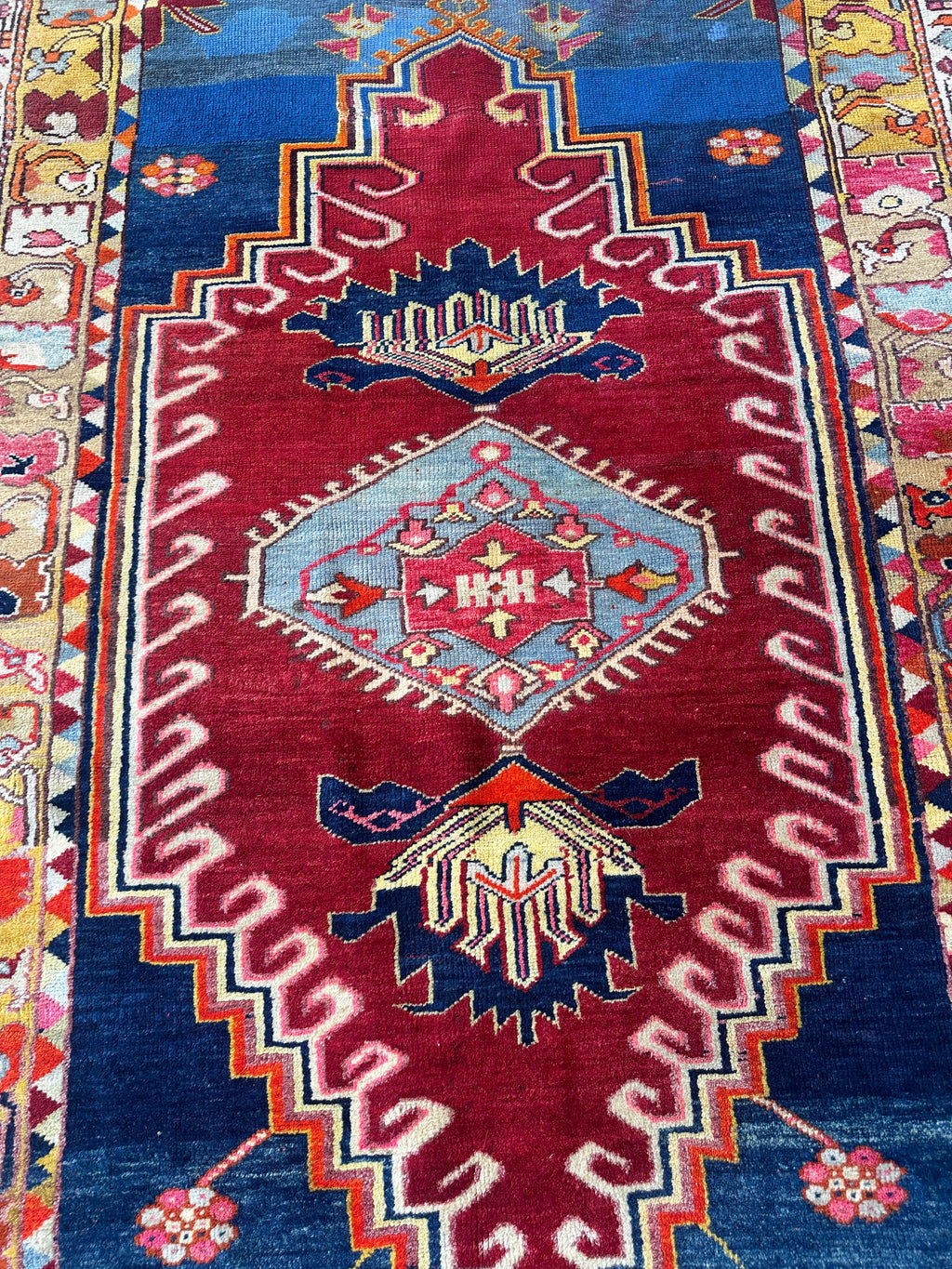 Antique Turkish Milas Rug — Pre-1900 | 4'3" x 5'11"