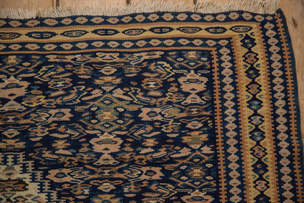 Antique Persian Senneh Kilim — 1920s | 3'8" x 5'1"