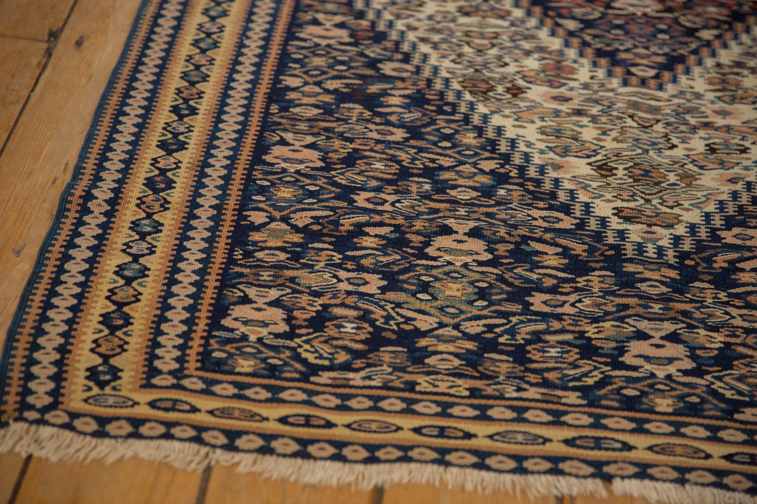 Antique Persian Senneh Kilim — 1920s | 3'8" x 5'1"