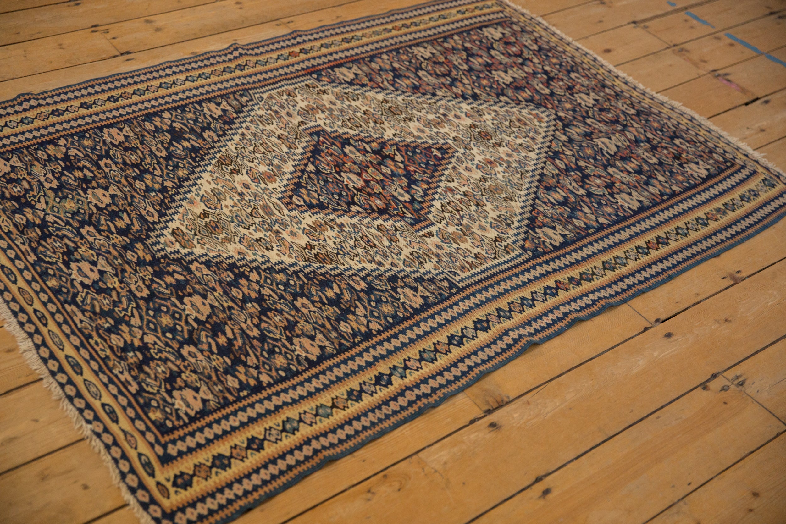 Antique Persian Senneh Kilim — 1920s | 3'8" x 5'1"