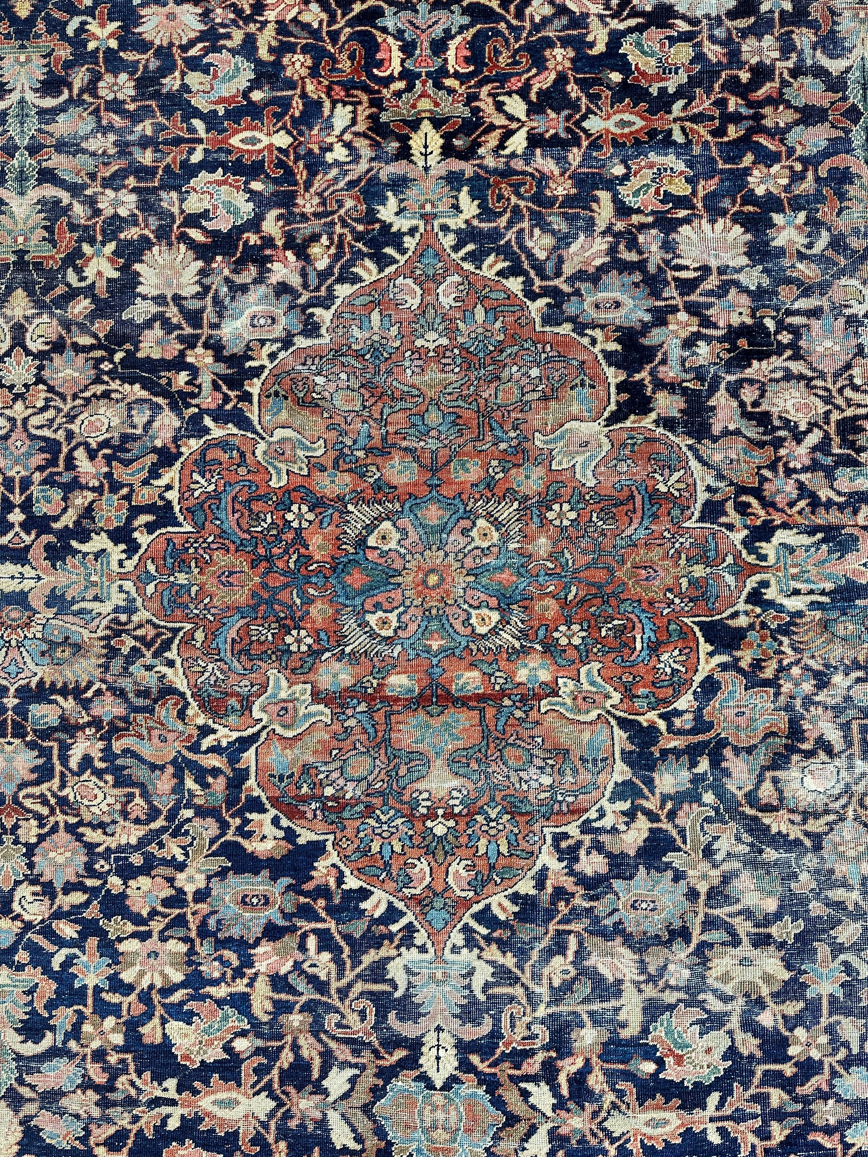 Antique Persian Mahal Rug — Circa 1900 | 8'3" x 12'
