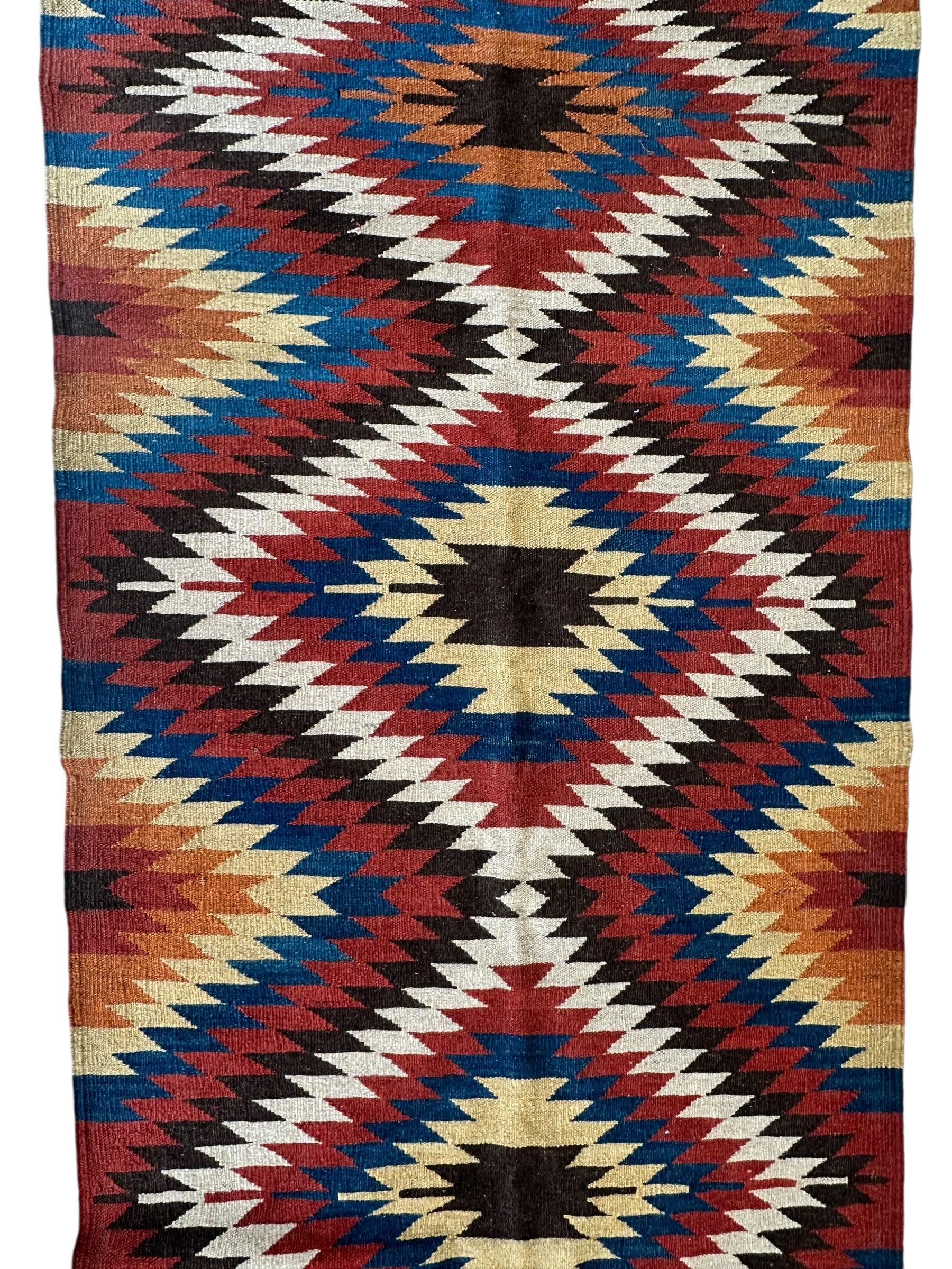 Vintage Afghan Kilim Runner — 2'8" x 12'4"