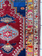 Antique Turkish Milas Rug — Pre-1900 | 4'3" x 5'11"