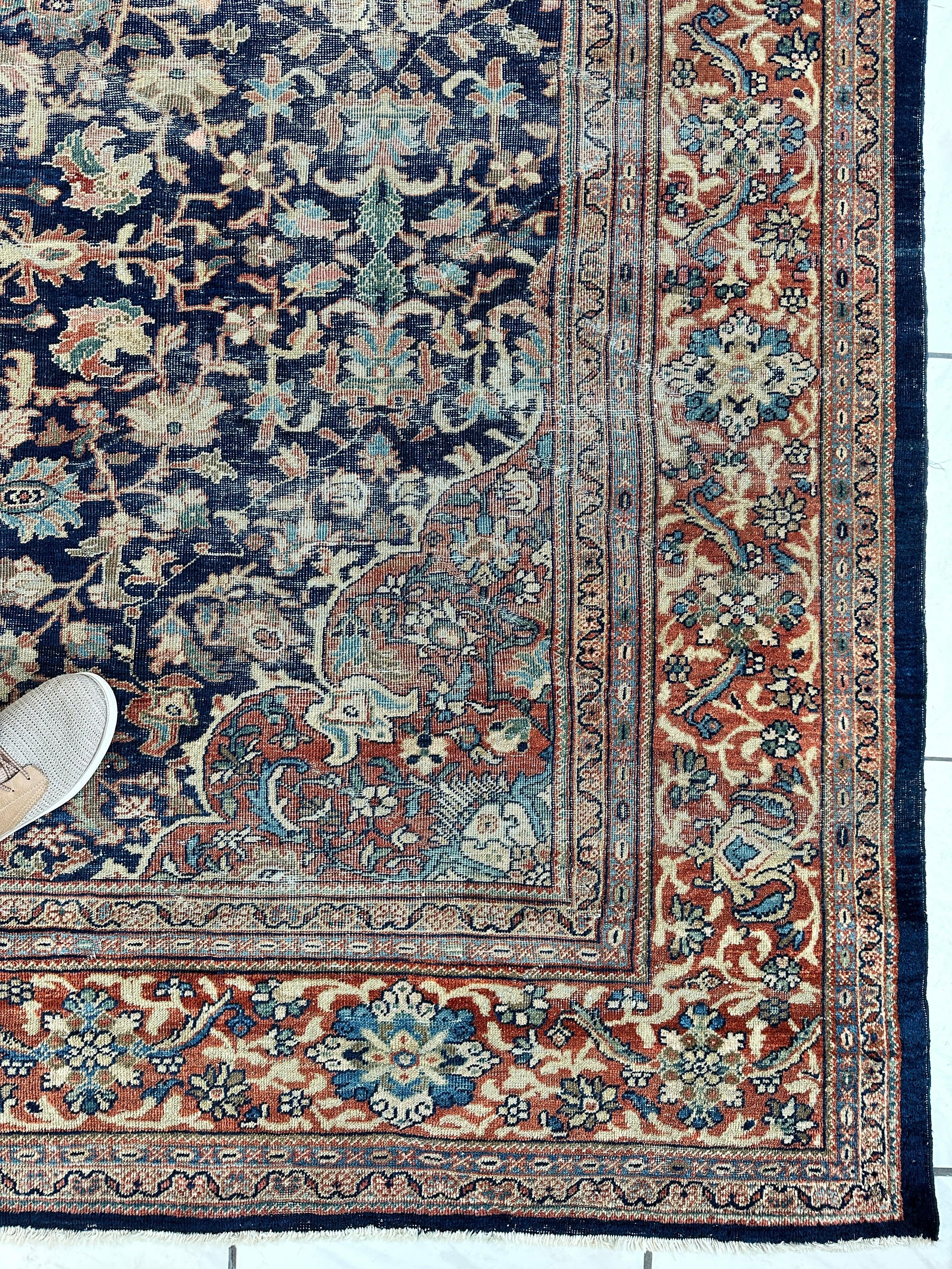 Antique Persian Mahal Rug — Circa 1900 | 8'3" x 12'