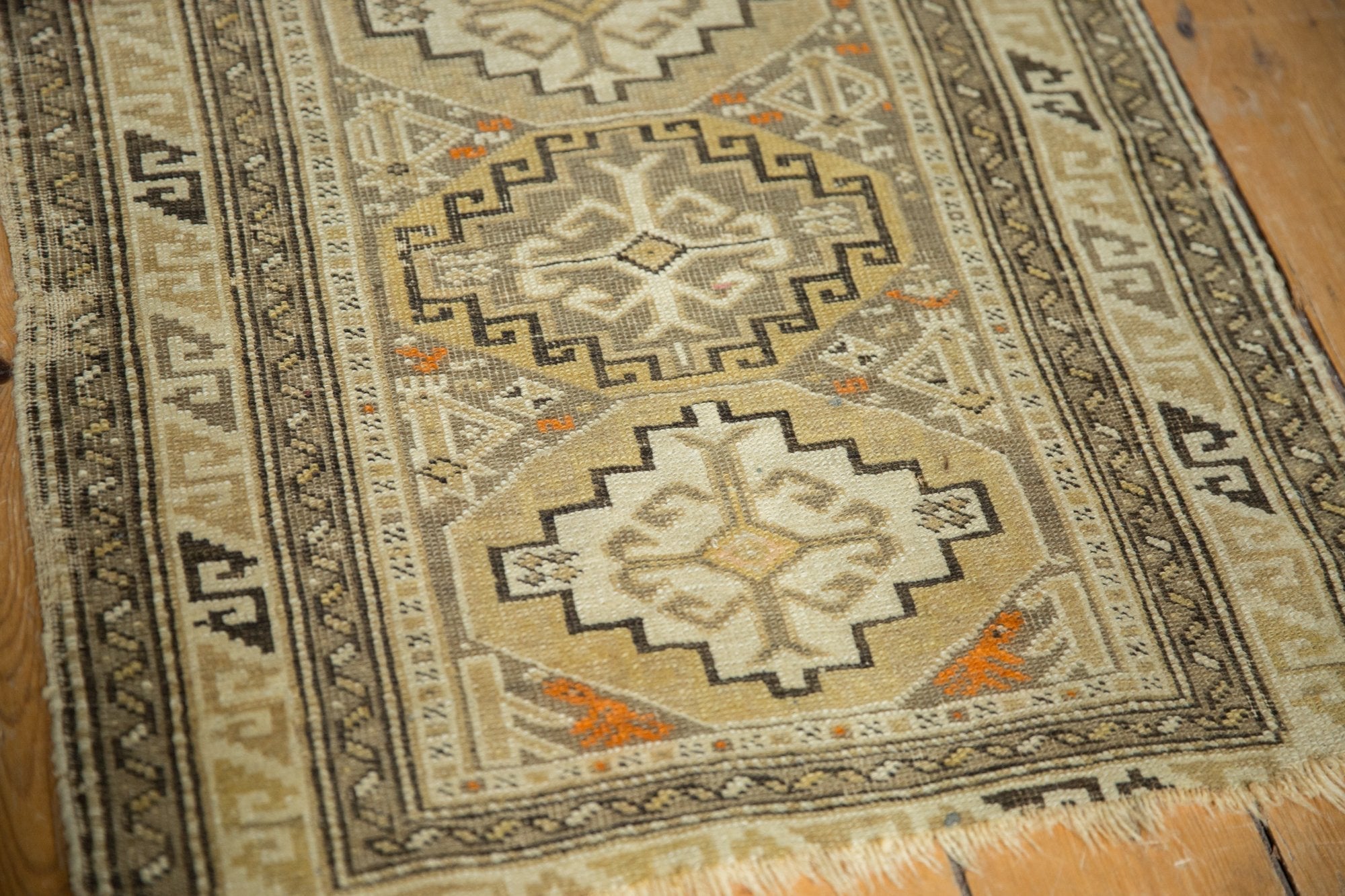 Antique Caucasian Square Rug Mat — 1910s | 2' x 2'4"