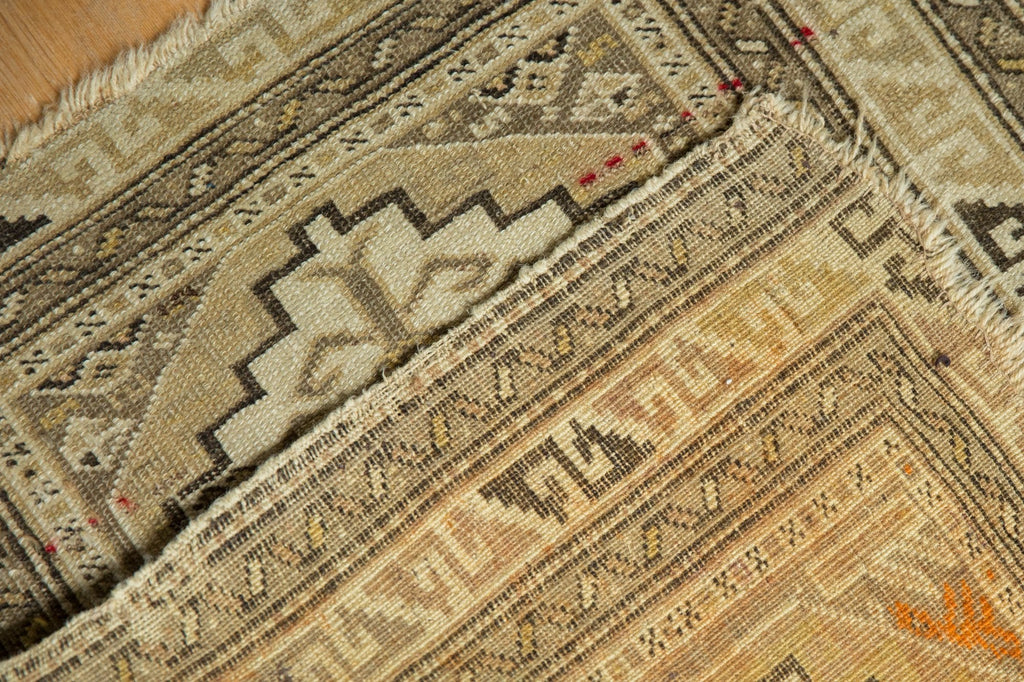 Antique Caucasian Square Rug Mat — 1910s | 2' x 2'4"