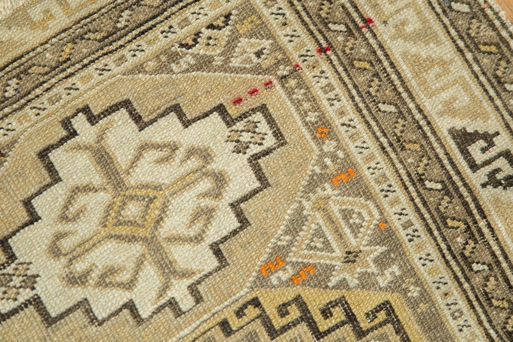 Antique Caucasian Square Rug Mat — 1910s | 2' x 2'4"