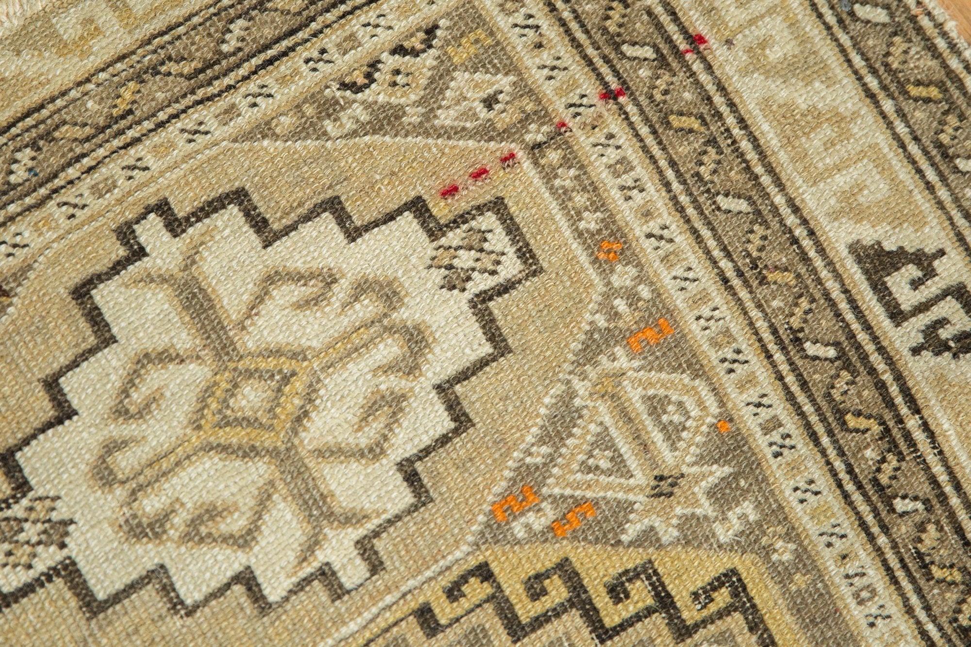 Antique Caucasian Square Rug Mat — 1910s | 2' x 2'4"