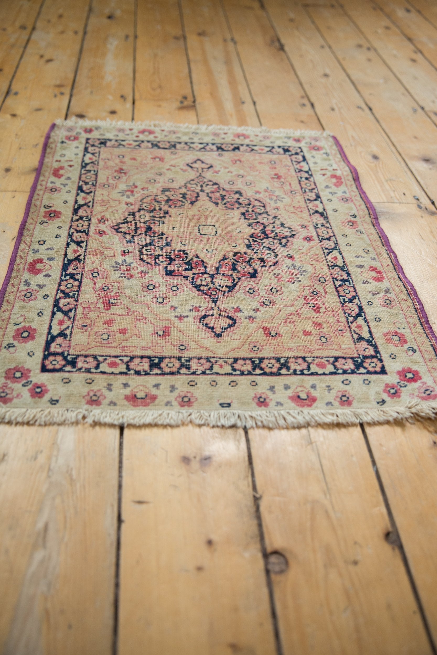 Antique Persian Kerman Rug Mat — 1910s | 2' x 2'5"