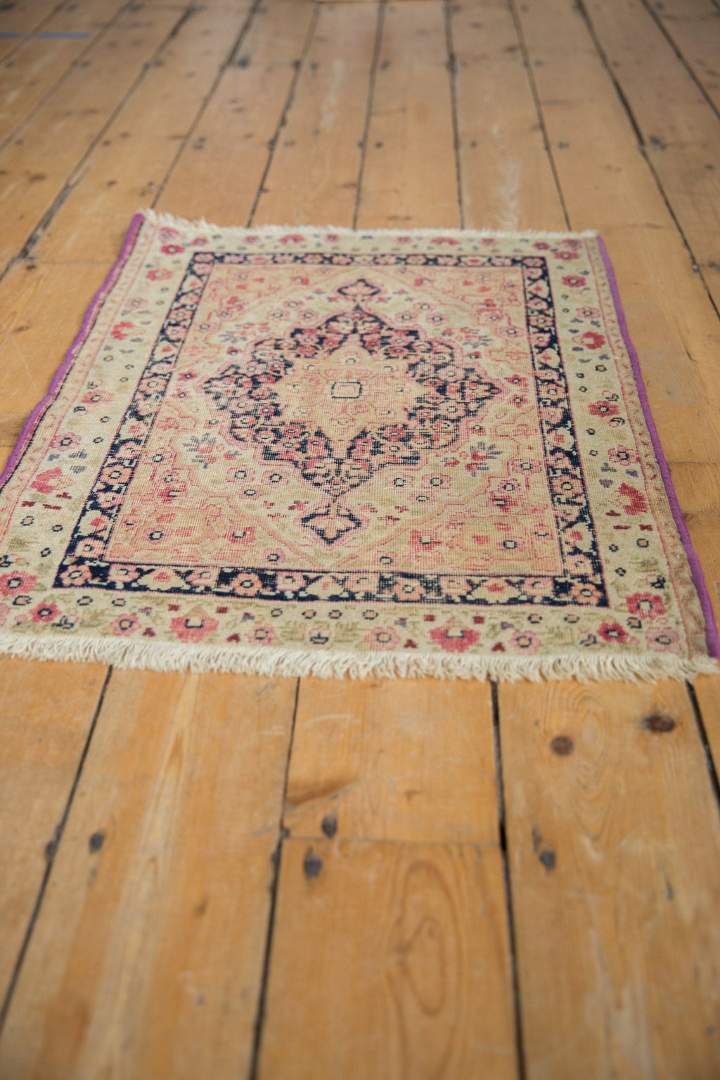 Antique Persian Kerman Rug Mat — 1910s | 2' x 2'5"