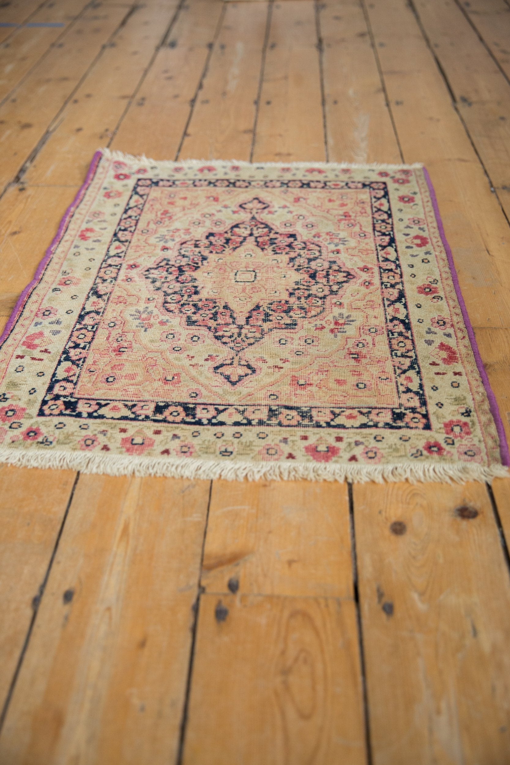 Antique Persian Kerman Rug Mat — 1910s | 2' x 2'5"
