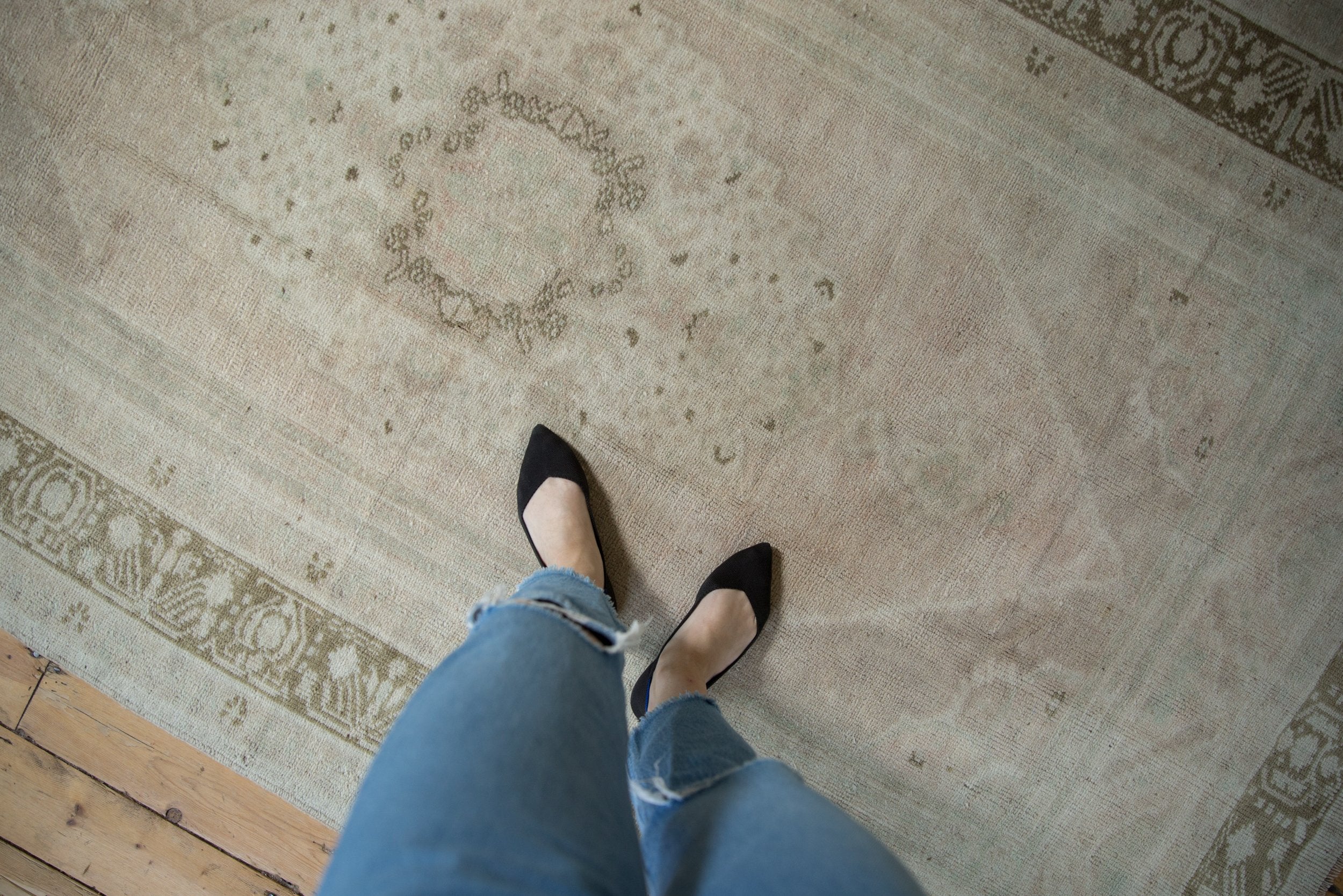 Vintage Turkish Oushak Carpet — 1980s | 5'3" × 9'1"