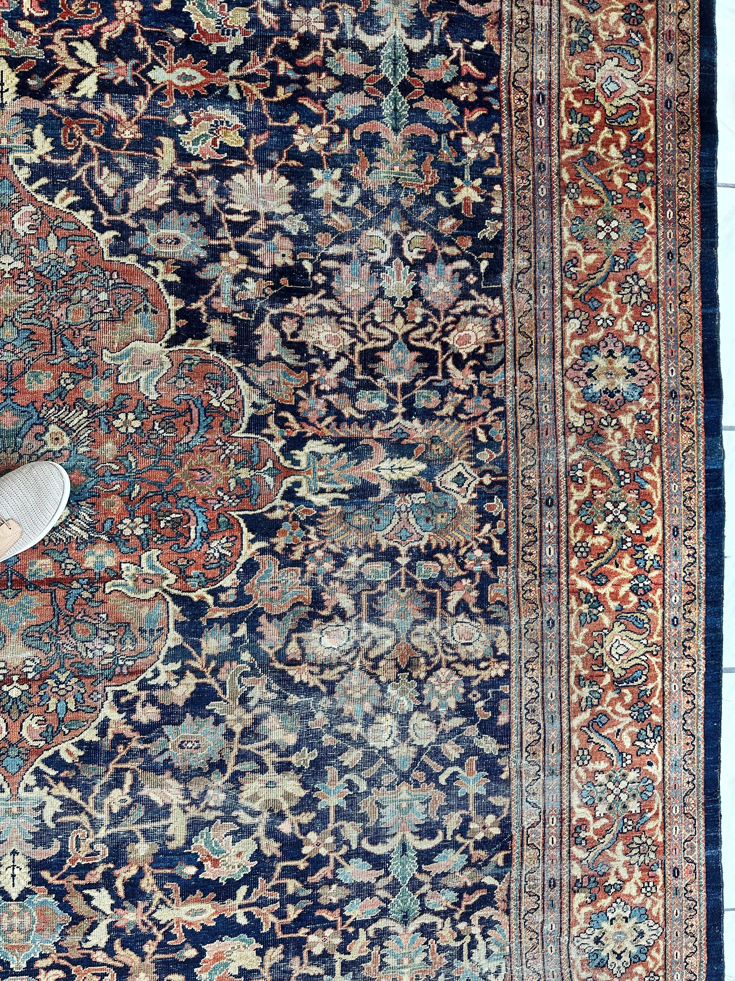 Antique Persian Mahal Rug — Circa 1900 | 8'3" x 12'