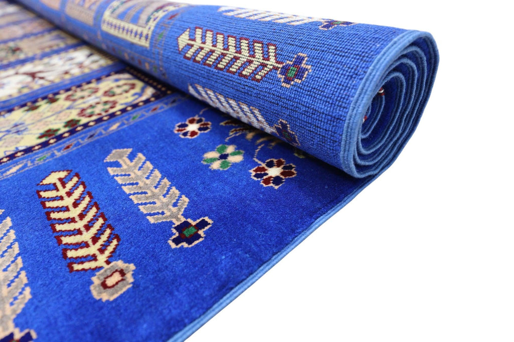 New Afghan Bakhtiari-Style Carpet — 6'7" x 9'9"