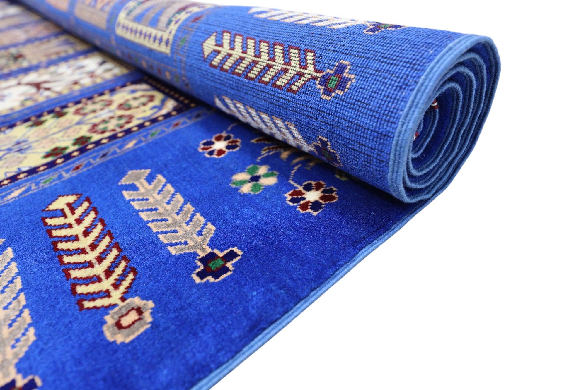 New Afghan Bakhtiari-Style Carpet — 6'7" x 9'9"