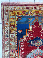 Antique Turkish Milas Rug — Pre-1900 | 4'3" x 5'11"