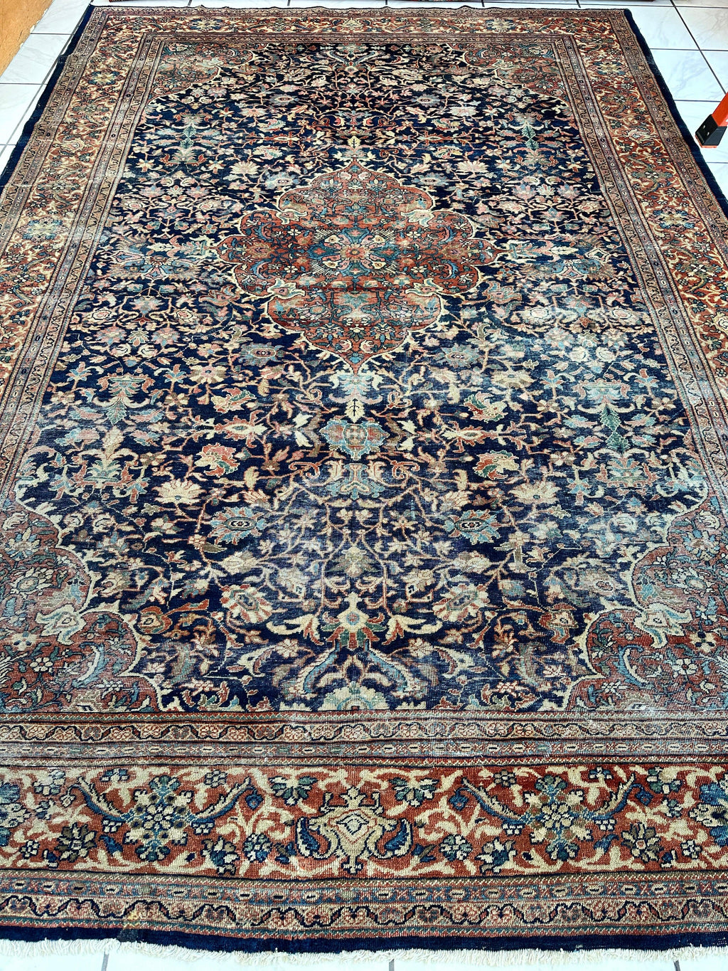 Antique Persian Mahal Rug — Circa 1900 | 8'3" x 12'