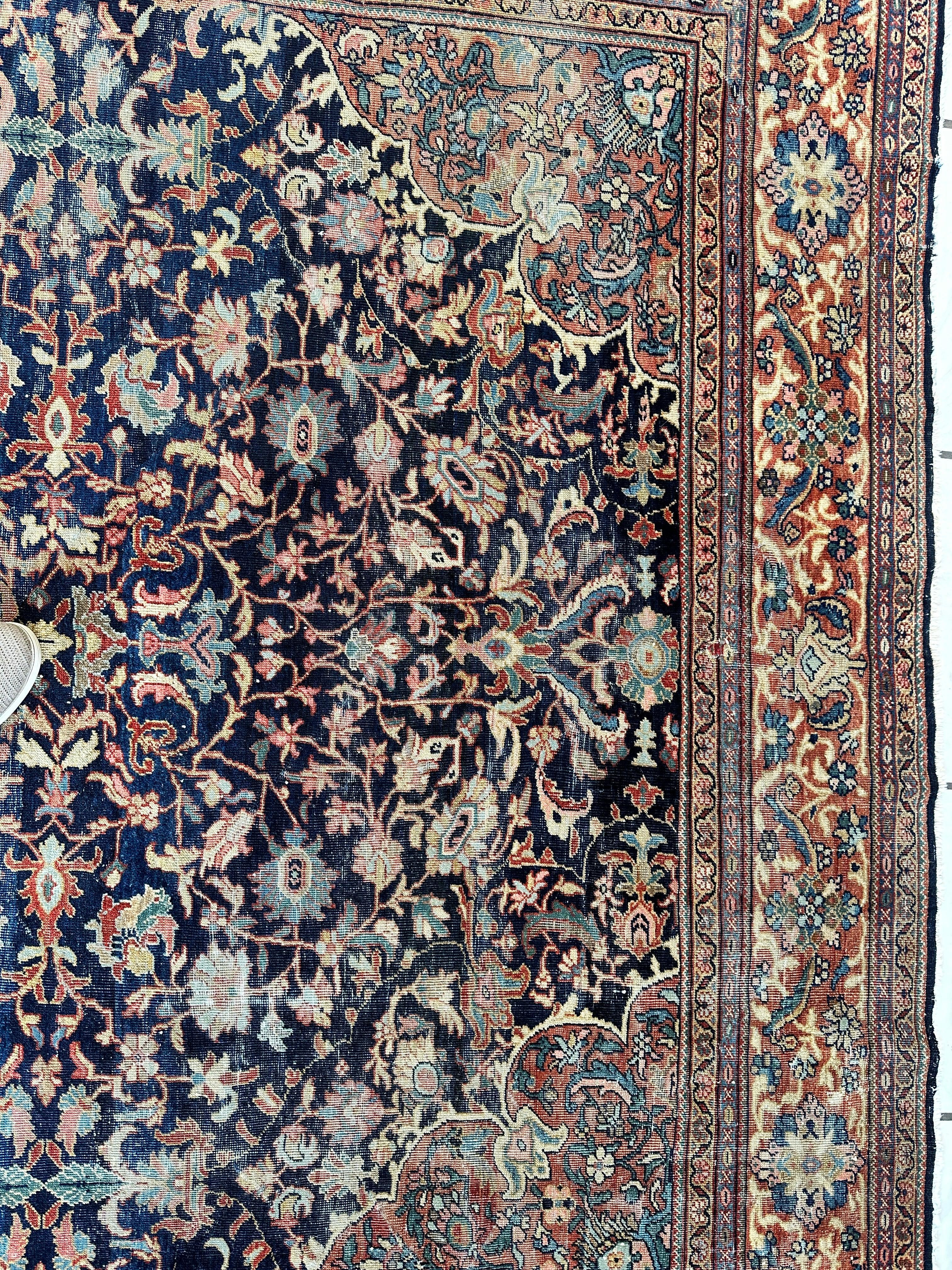 Antique Persian Mahal Rug — Circa 1900 | 8'3" x 12'